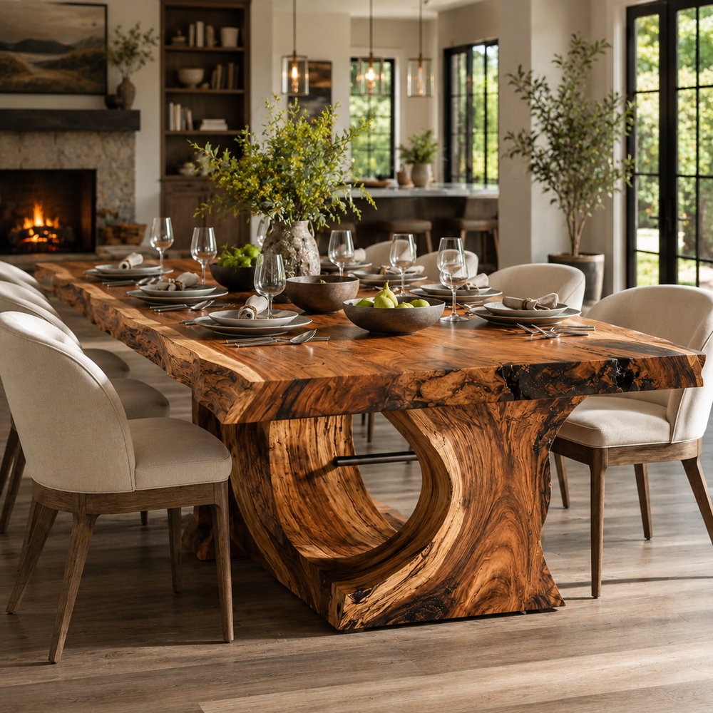 Harvest Sculptural Dining Table - Design 009 - product image 07