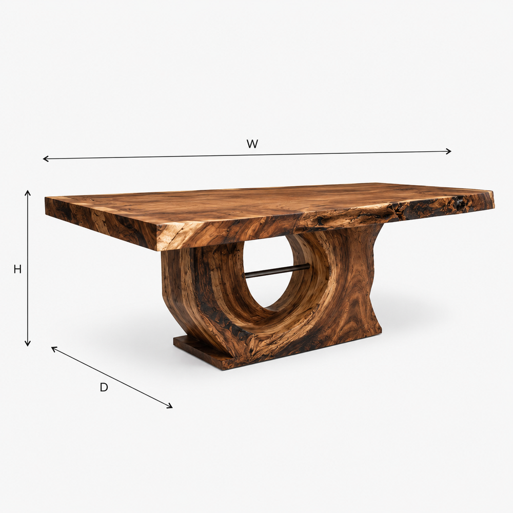 Harvest Sculptural Dining Table - Design 009 - product image 08