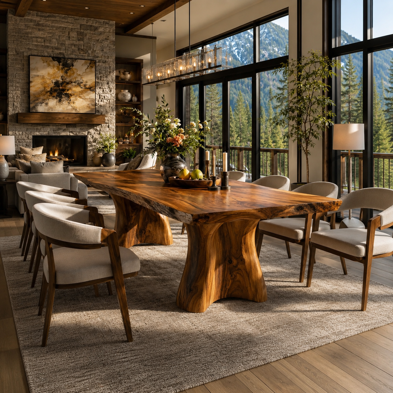 Atlas Organic Dining Table - Design 010 - product image 04