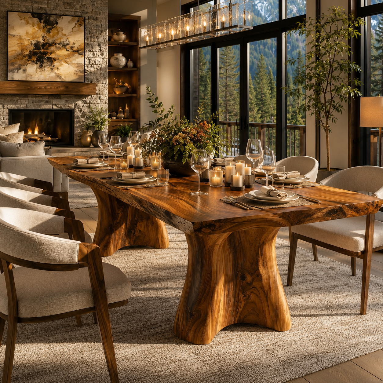 Atlas Organic Dining Table - Design 010 - product image 05