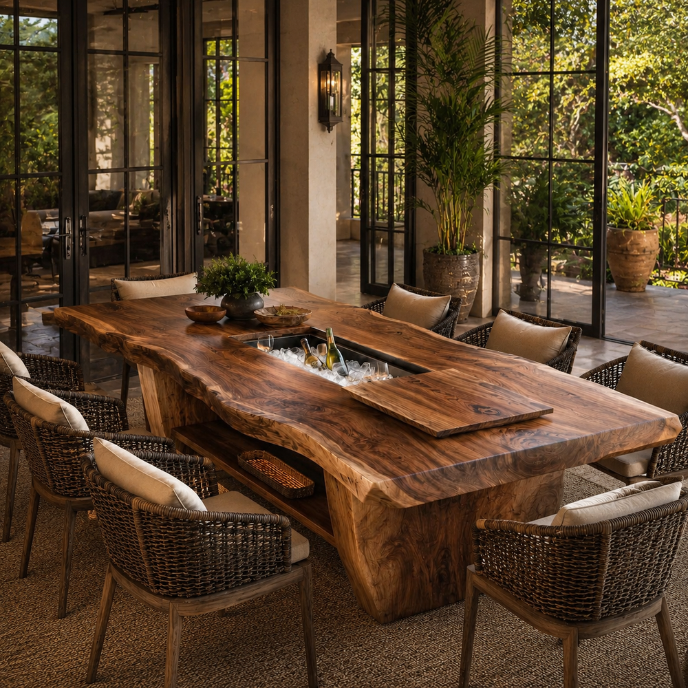 Juniper Solid Wood Dining Table - Design 011 - product image 07