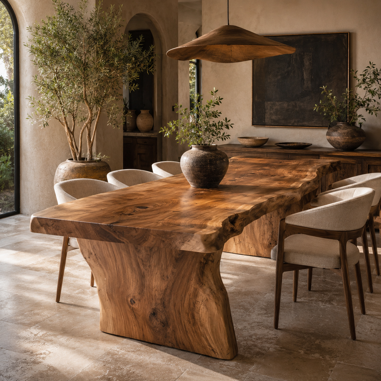 Canyon Rounded Dining Table - Design 013 - main view