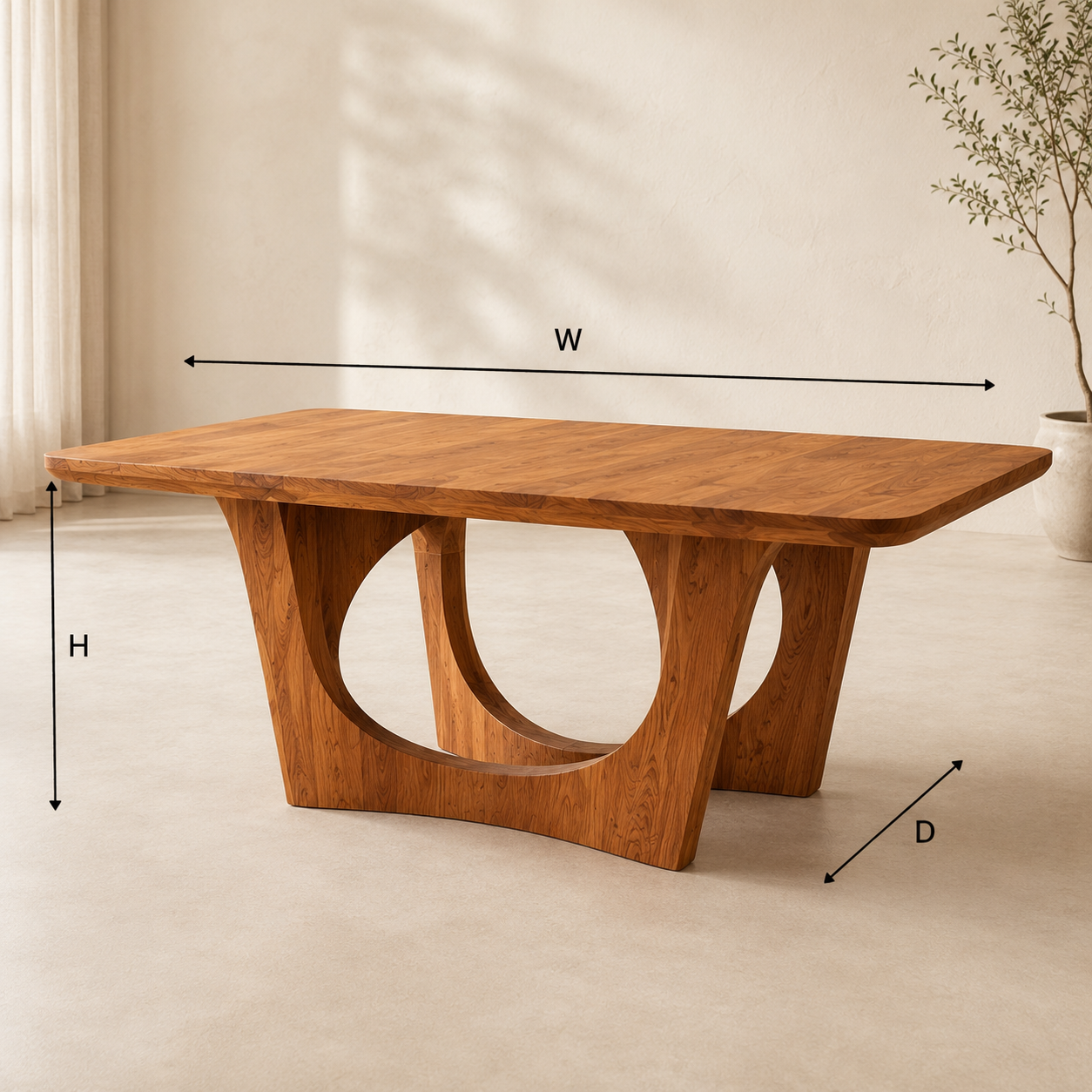 Briar Soft Edge Dining Table - Design 016 - product image 08