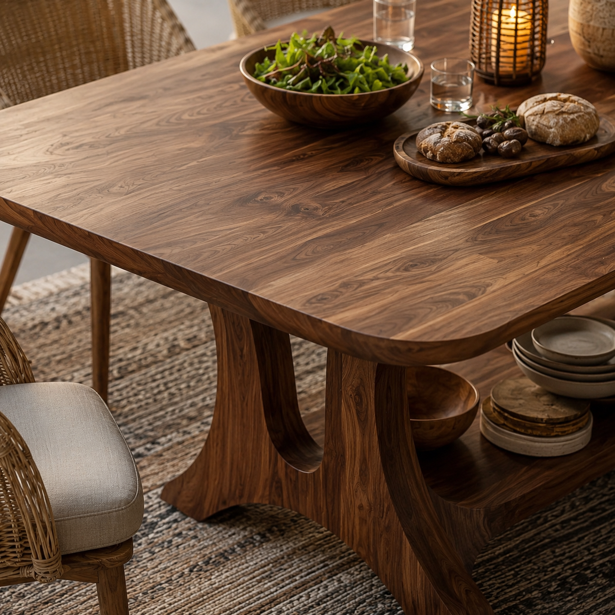 Harvest Sculptural Dining Table - Design 017 - product image 05