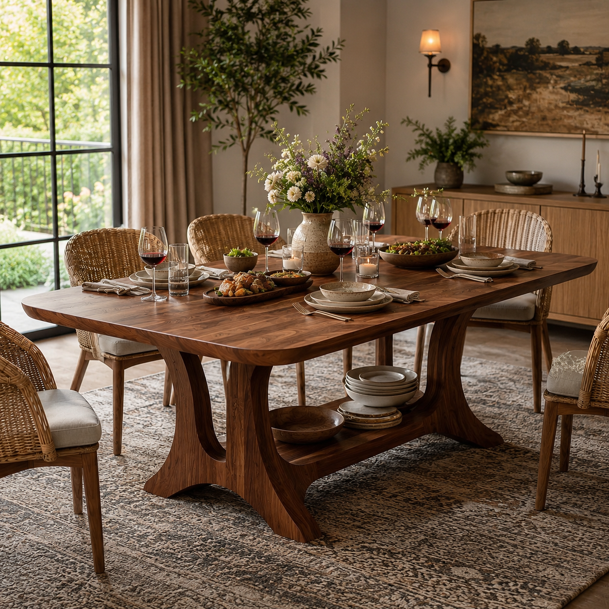 Harvest Sculptural Dining Table - Design 017 - product image 07