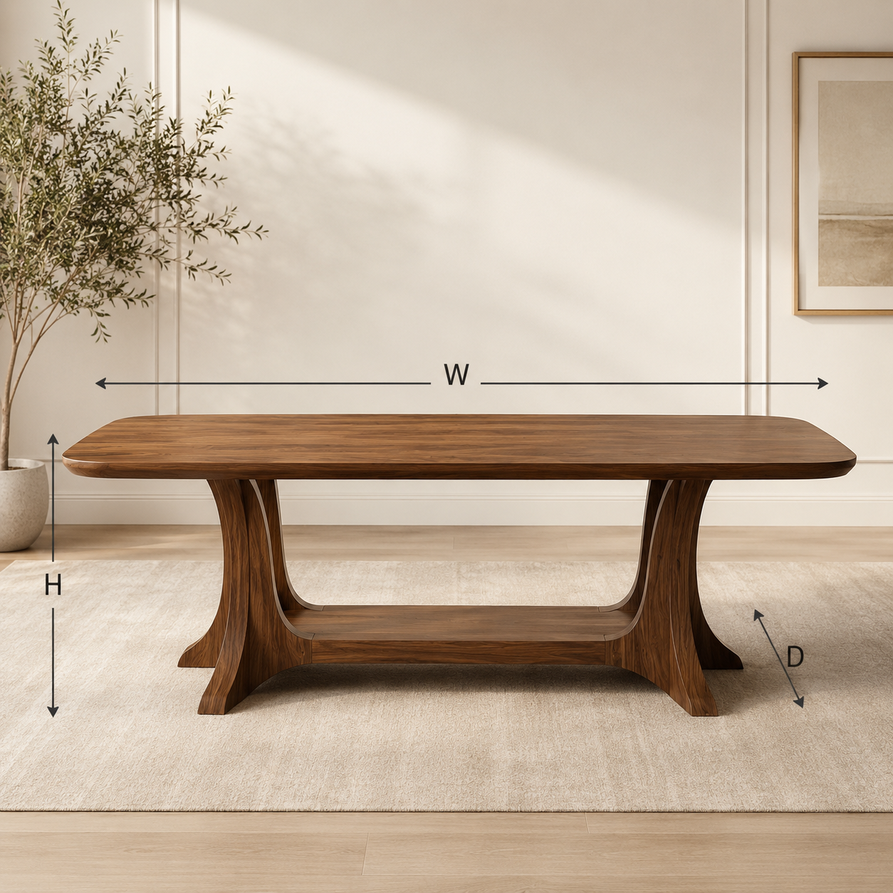 Harvest Sculptural Dining Table - Design 017 - product image 08