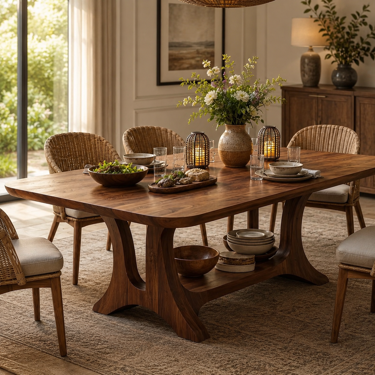 Harvest Sculptural Dining Table - Design 017 - product image 09