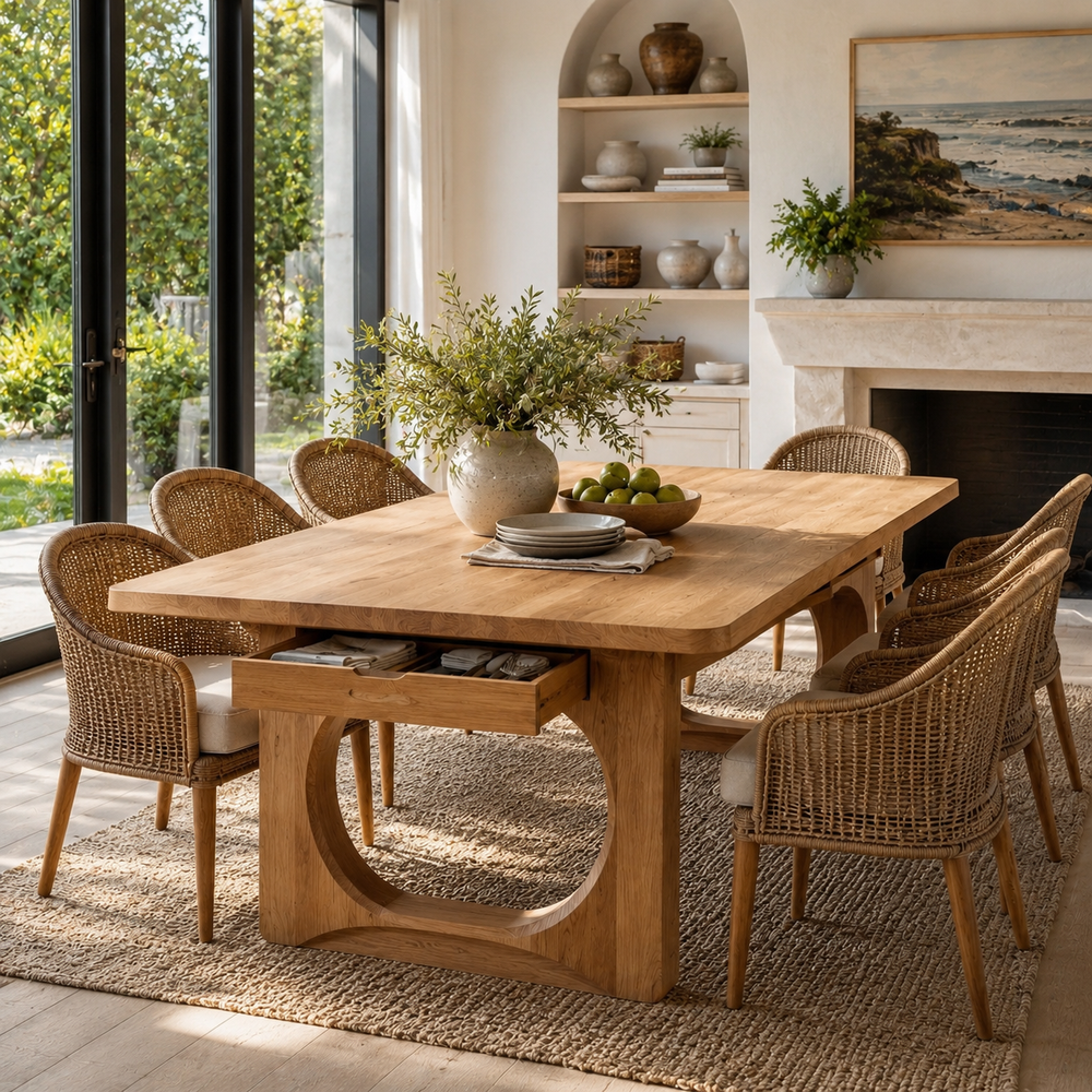 Juniper Solid Wood Dining Table - Design 019 - product image 02