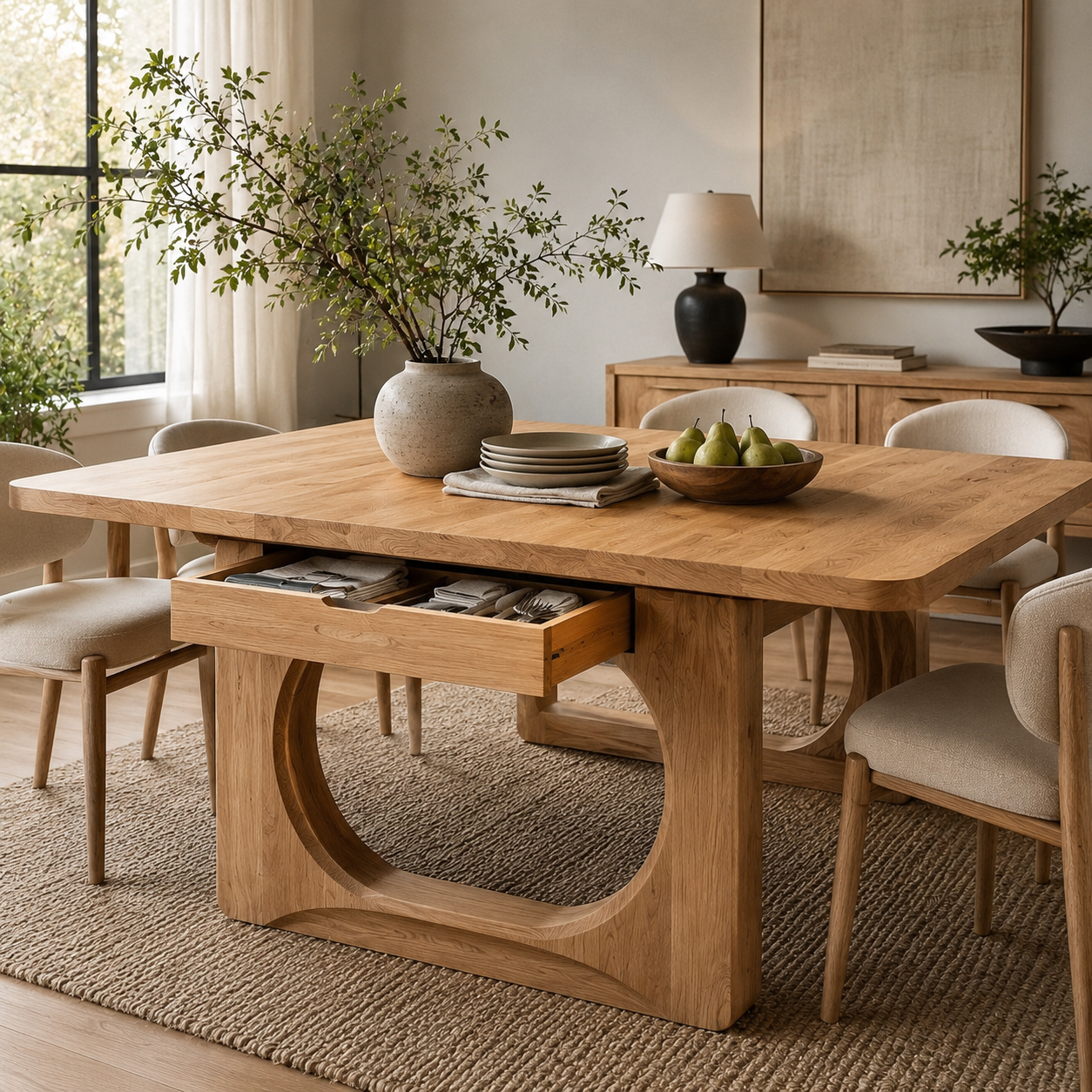 Juniper Solid Wood Dining Table - Design 019 - product image 09