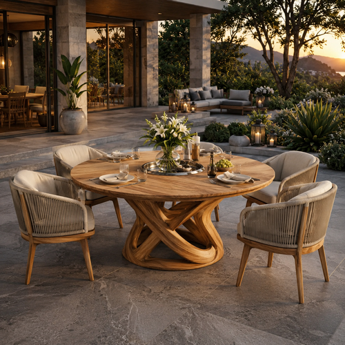 Harvest Sculptural Dining Table - Design 021 - main view