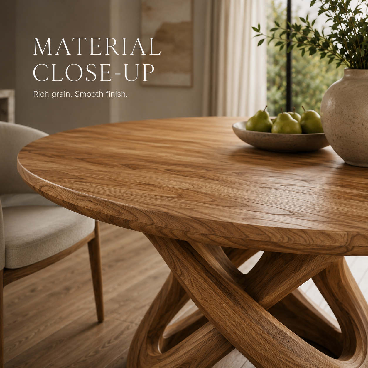 Harvest Sculptural Dining Table - Design 021 - product image 05