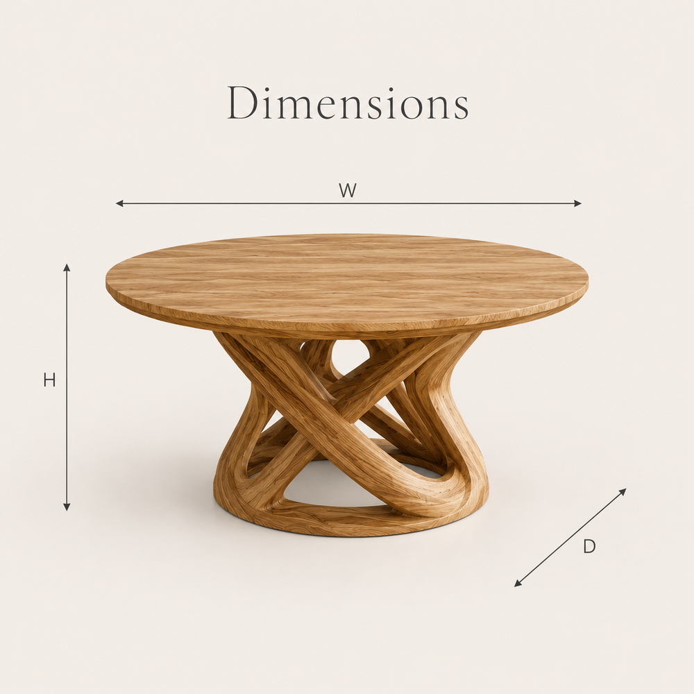 Harvest Sculptural Dining Table - Design 021 - product image 08