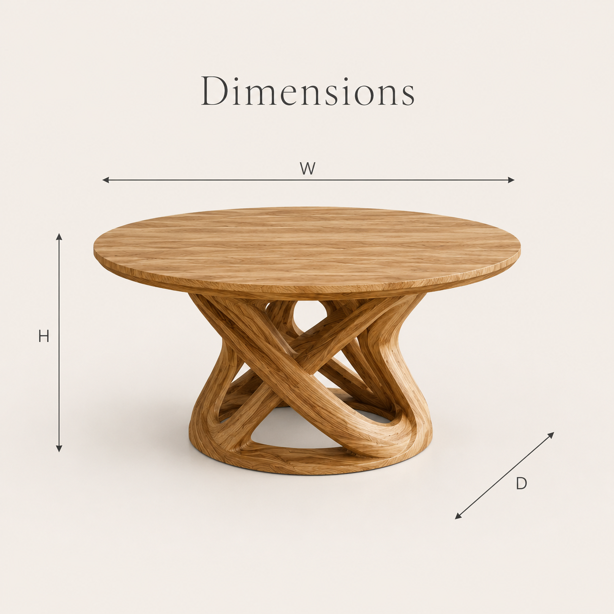 Harvest Sculptural Dining Table - Design 021 - product image 08