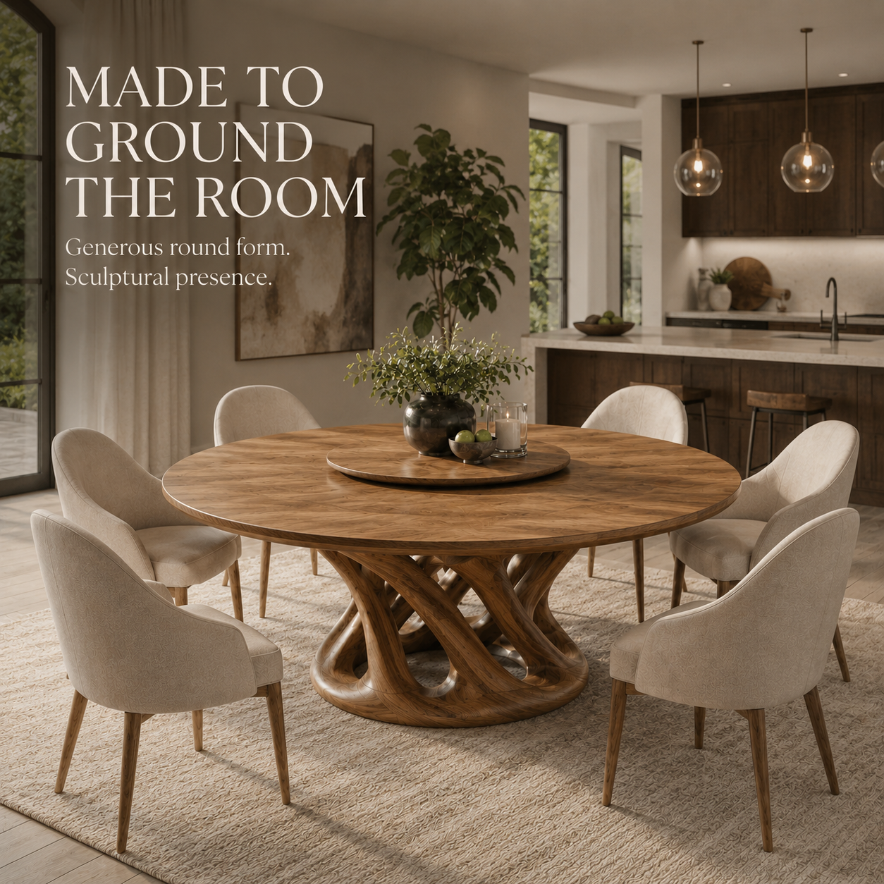 Atlas Organic Dining Table - Design 022 - product image 04