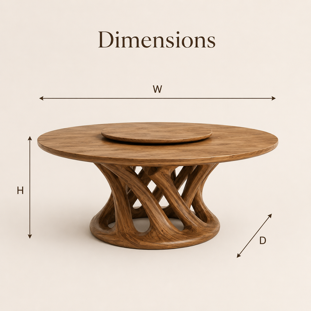 Atlas Organic Dining Table - Design 022 - product image 08