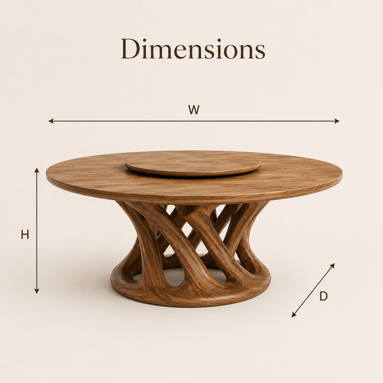 Atlas Organic Dining Table - Design 022 - product image 08