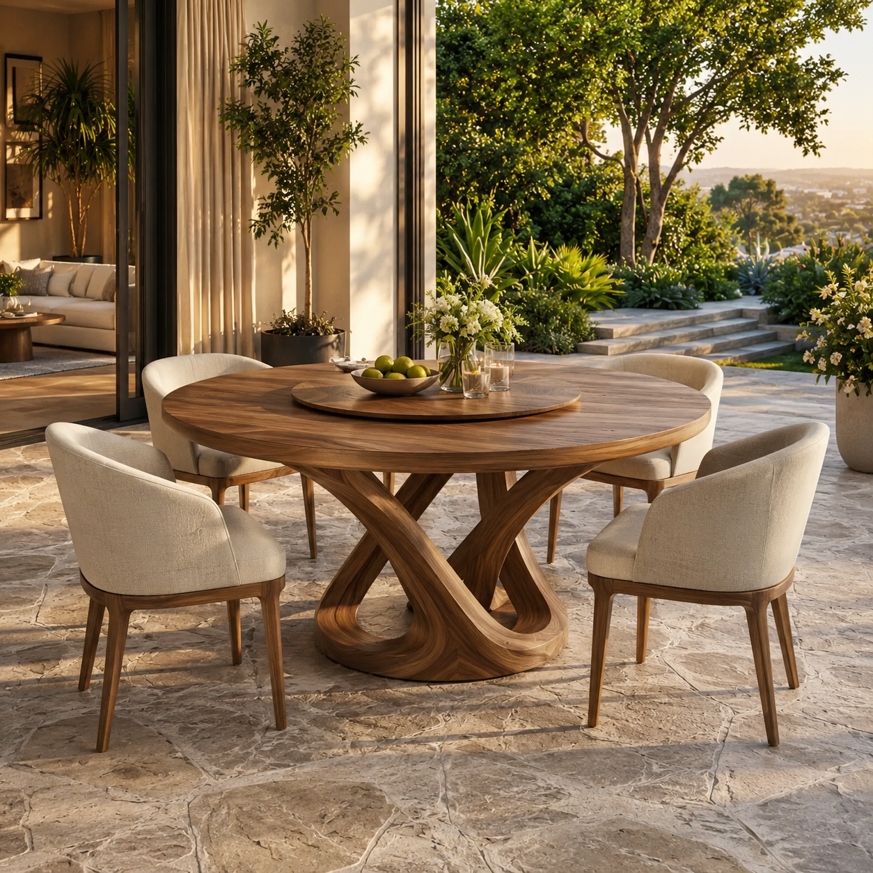 Juniper Solid Wood Dining Table - Design 023 - main view