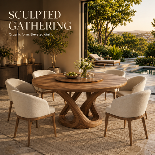 Juniper Solid Wood Dining Table - Design 023 - product image 02