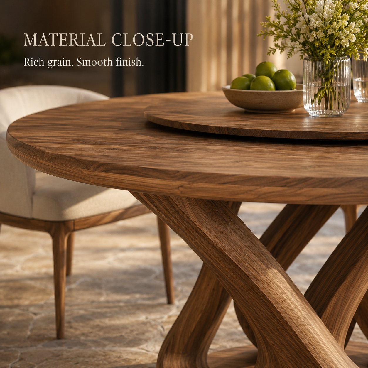 Juniper Solid Wood Dining Table - Design 023 - product image 05