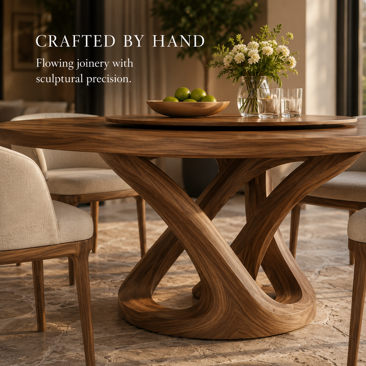 Juniper Solid Wood Dining Table - Design 023 - product image 06