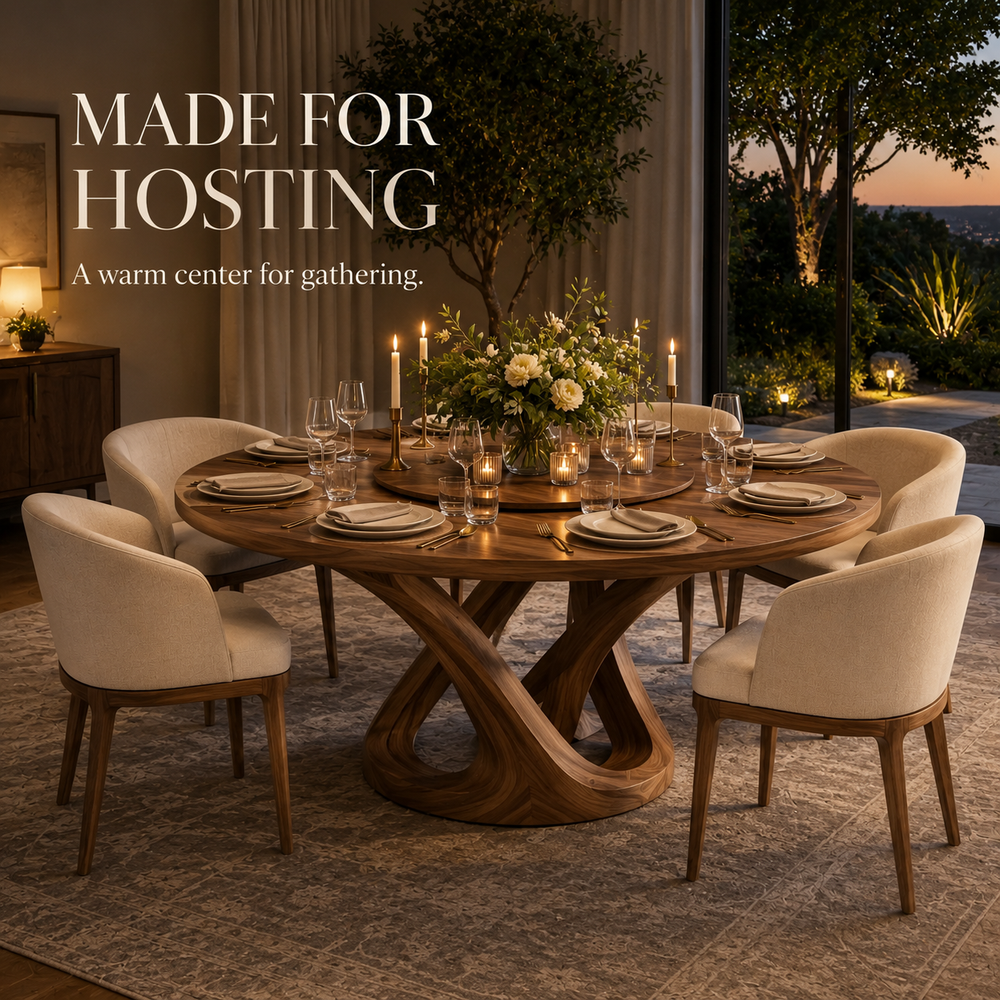 Juniper Solid Wood Dining Table - Design 023 - product image 07