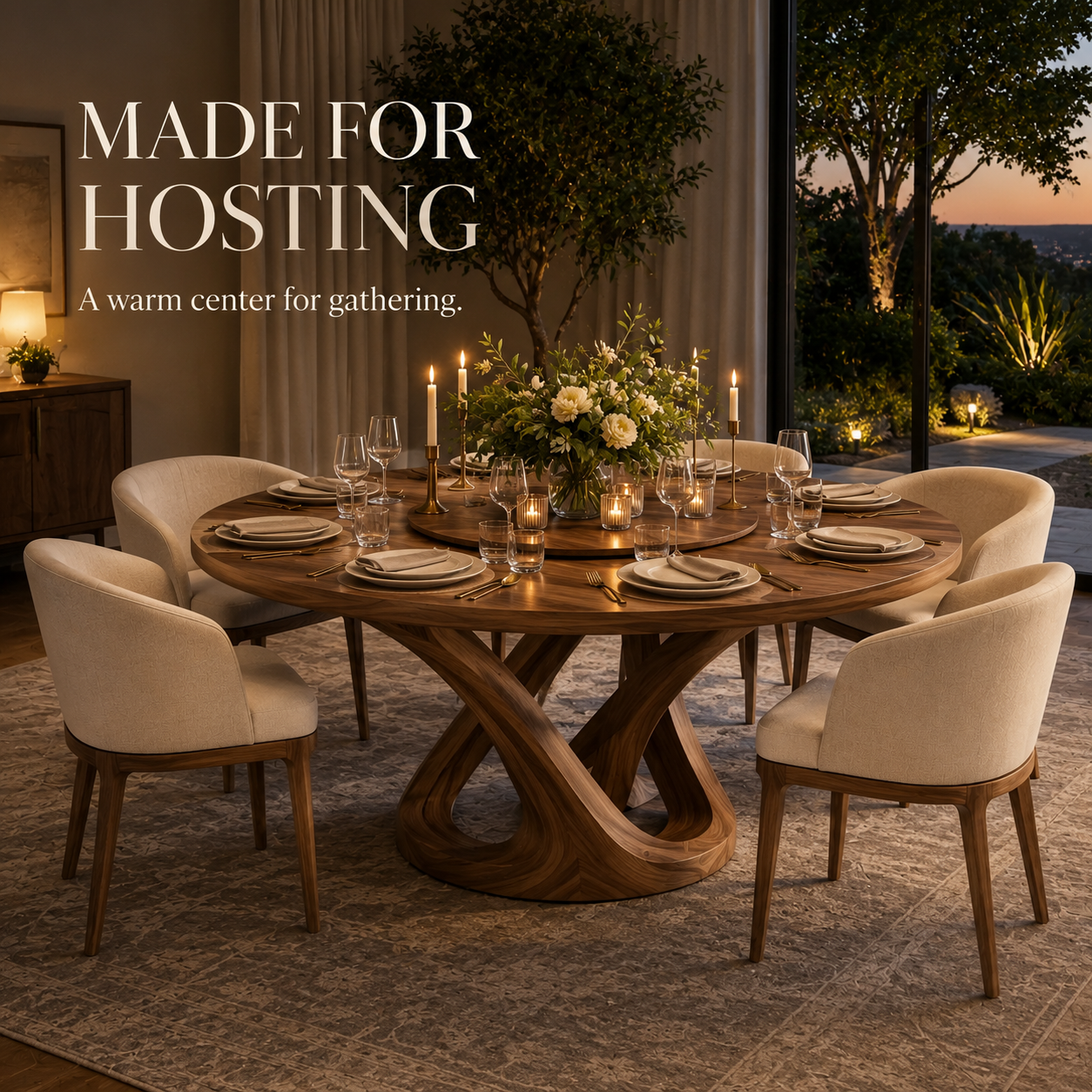 Juniper Solid Wood Dining Table - Design 023 - product image 07
