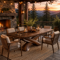 Canyon Rounded Dining Table - Design 025 - main view