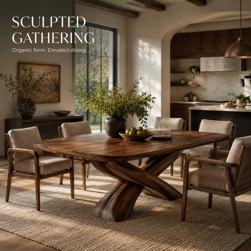 Canyon Rounded Dining Table - Design 025 - product image 02