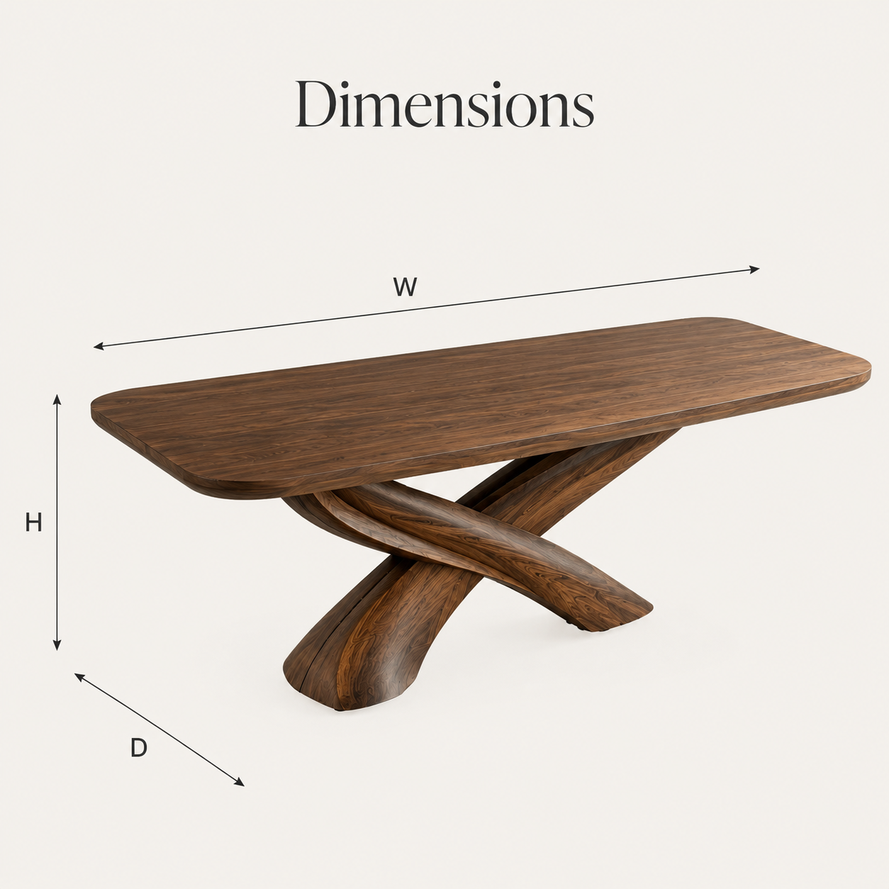 Canyon Rounded Dining Table - Design 025 - product image 08