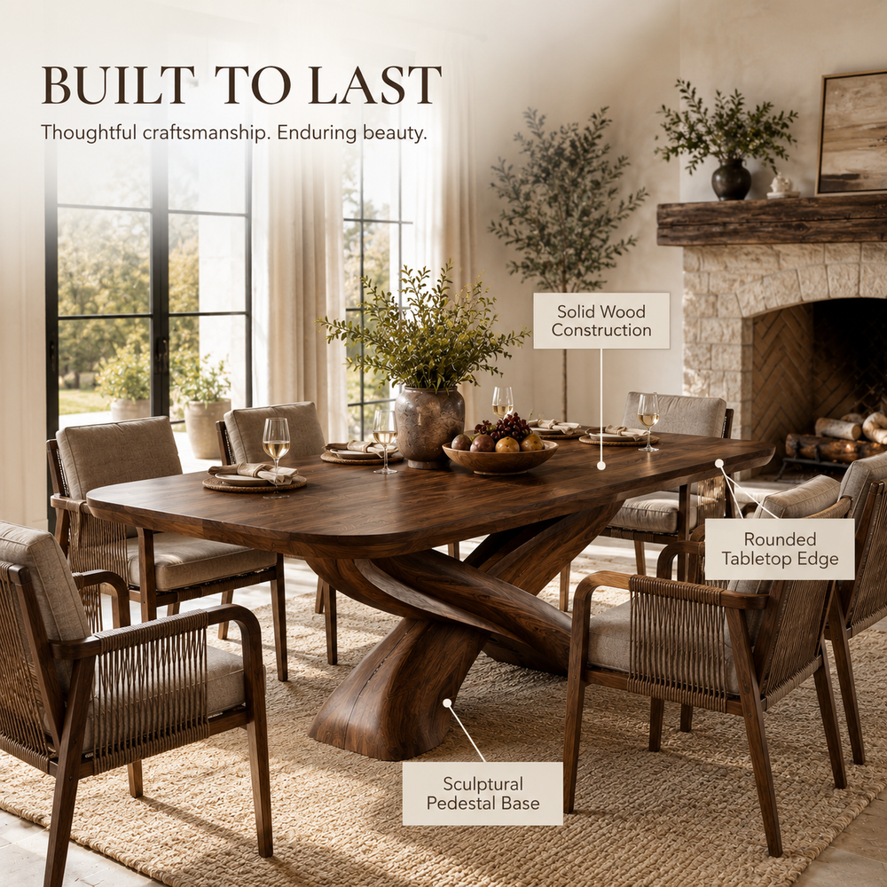 Canyon Rounded Dining Table - Design 025 - product image 09
