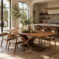 Mesa Warm Wood Dining Table - Design 027 - main view