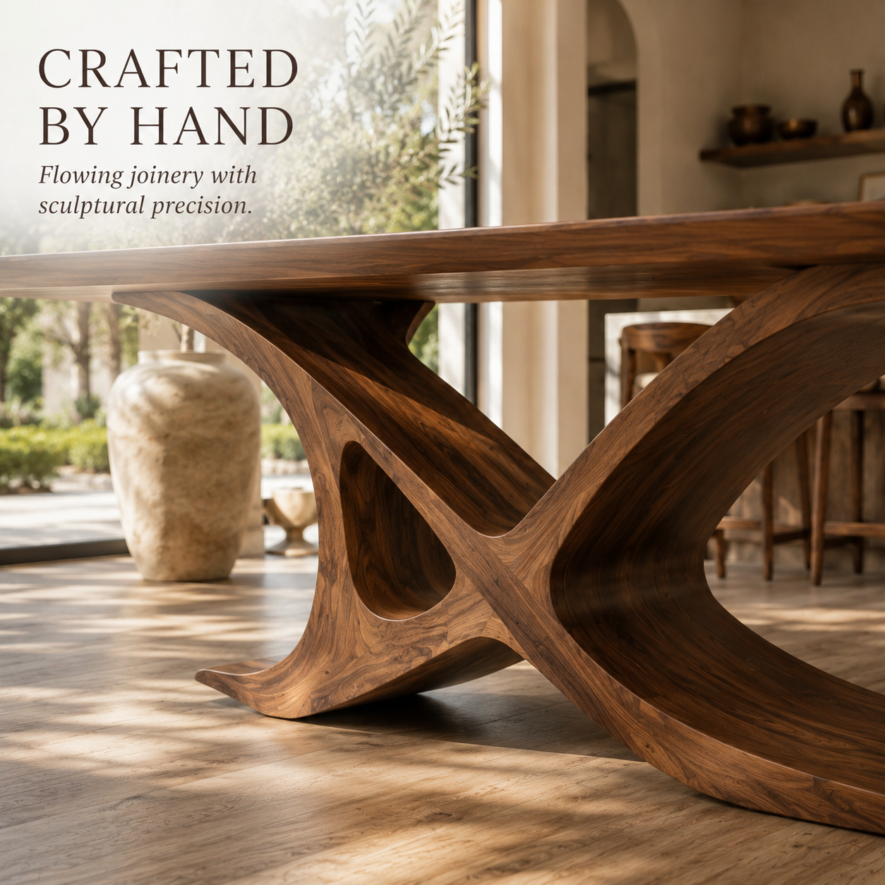Mesa Warm Wood Dining Table - Design 027 - product image 06
