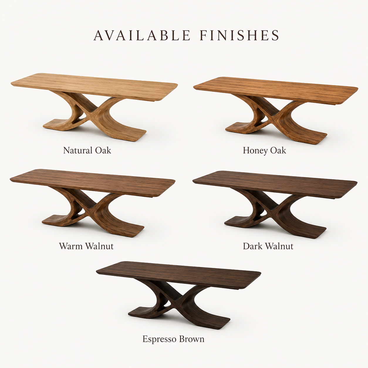 Mesa Warm Wood Dining Table - Design 027 - product image 11