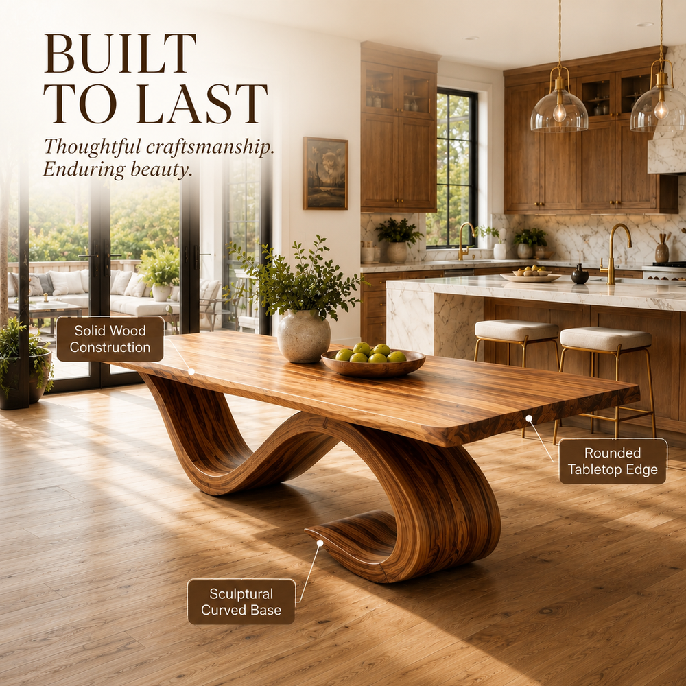 Briar Soft Edge Dining Table - Design 028 - product image 09