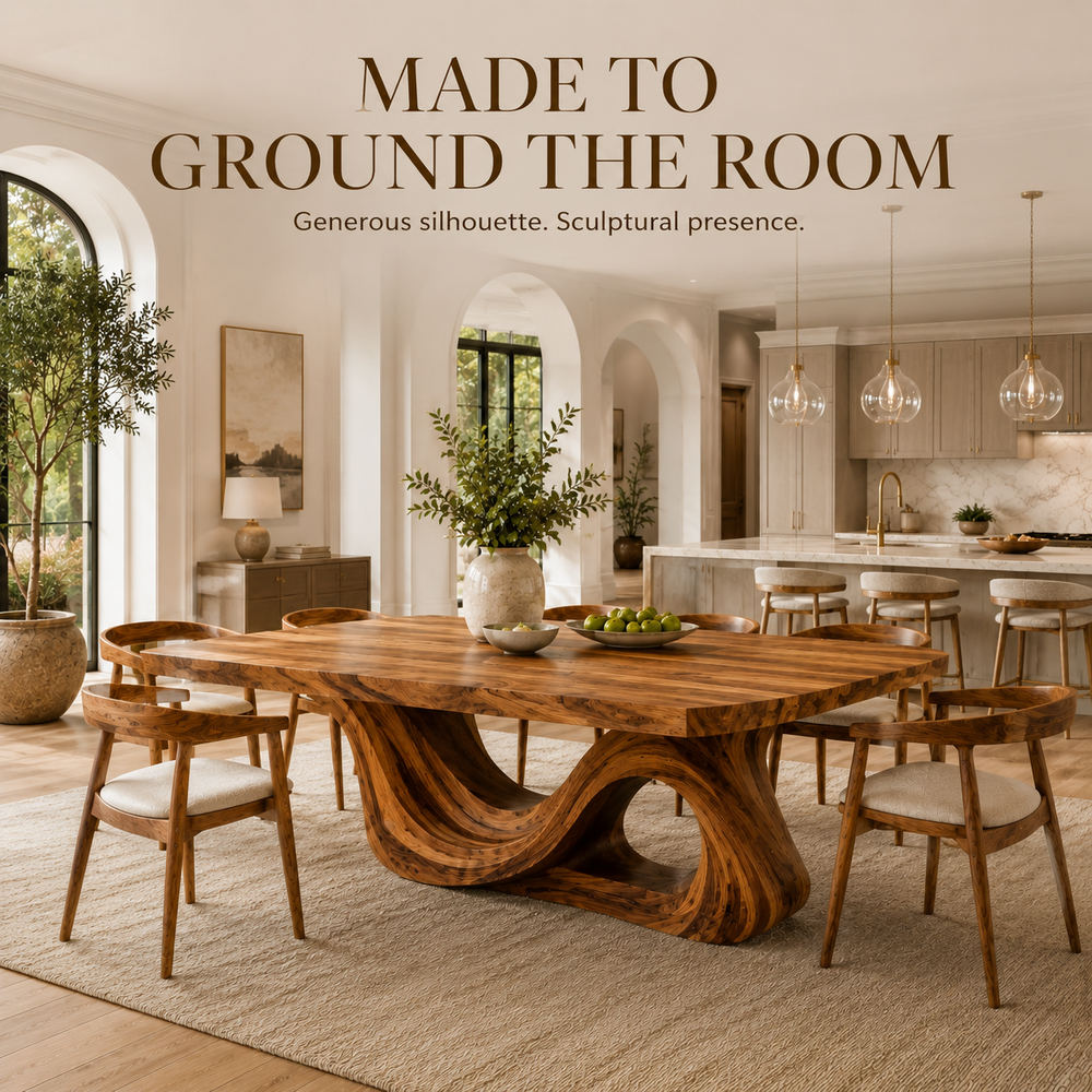Harvest Sculptural Dining Table - Design 029 - product image 04