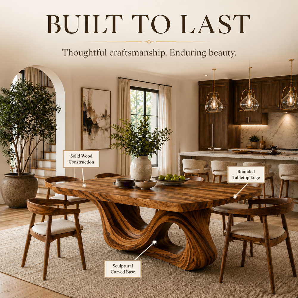Harvest Sculptural Dining Table - Design 029 - product image 09