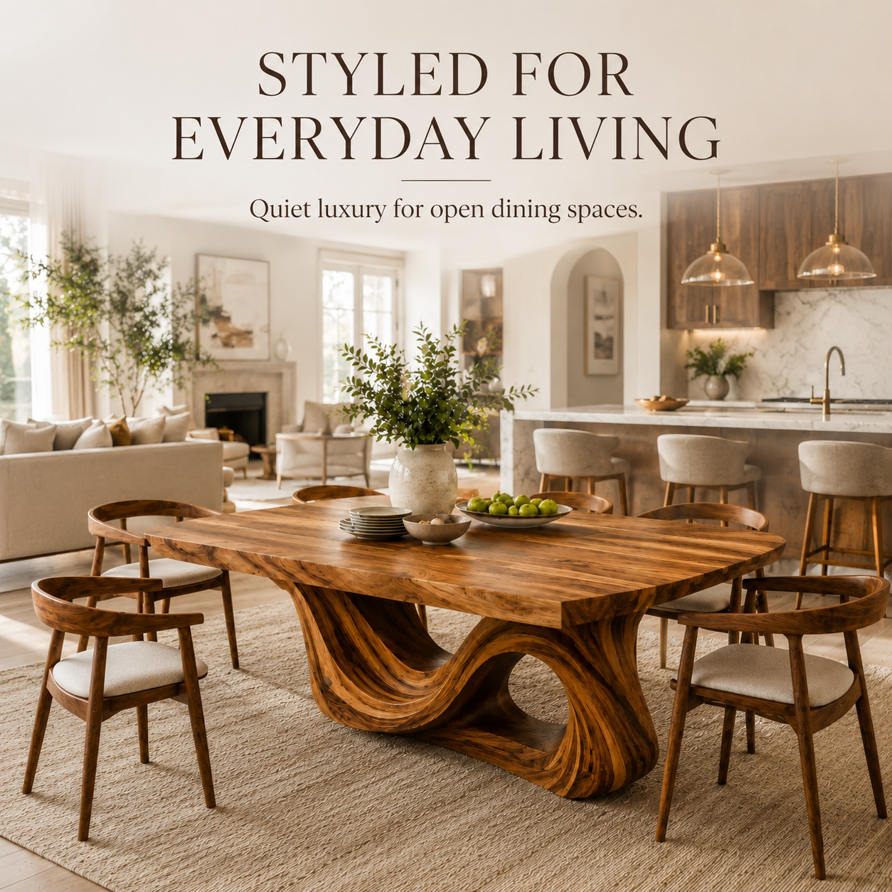 Harvest Sculptural Dining Table - Design 029 - product image 10