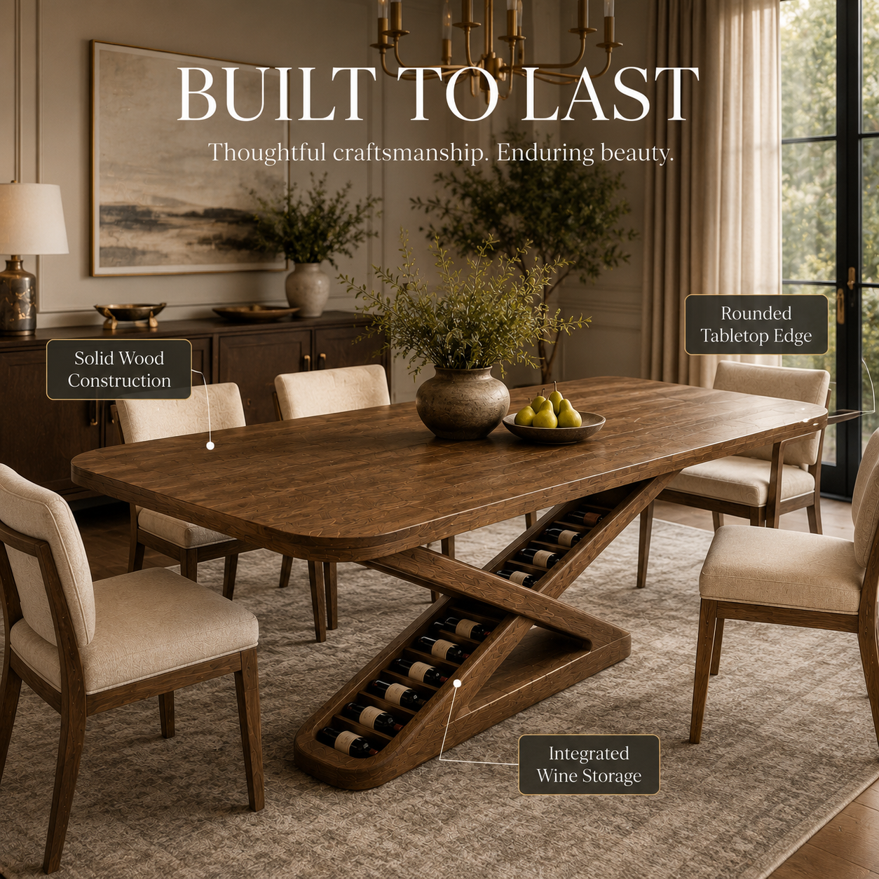 Atlas Organic Dining Table - Design 030 - product image 09
