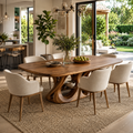 Juniper Solid Wood Dining Table - Design 031 - main view