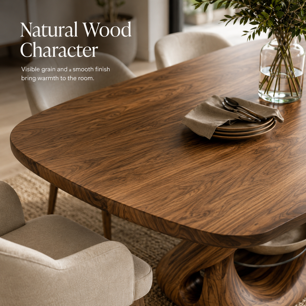 Juniper Solid Wood Dining Table - Design 031 - product image 05