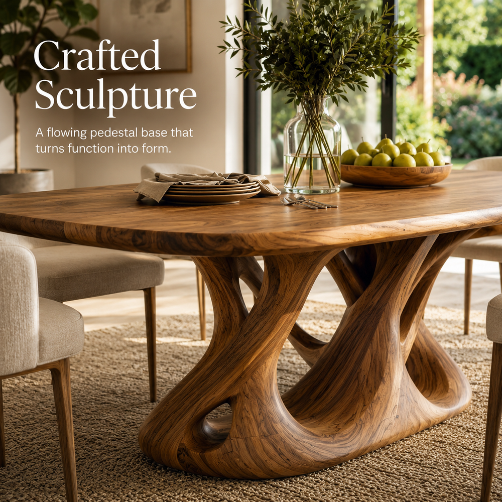 Juniper Solid Wood Dining Table - Design 031 - product image 06
