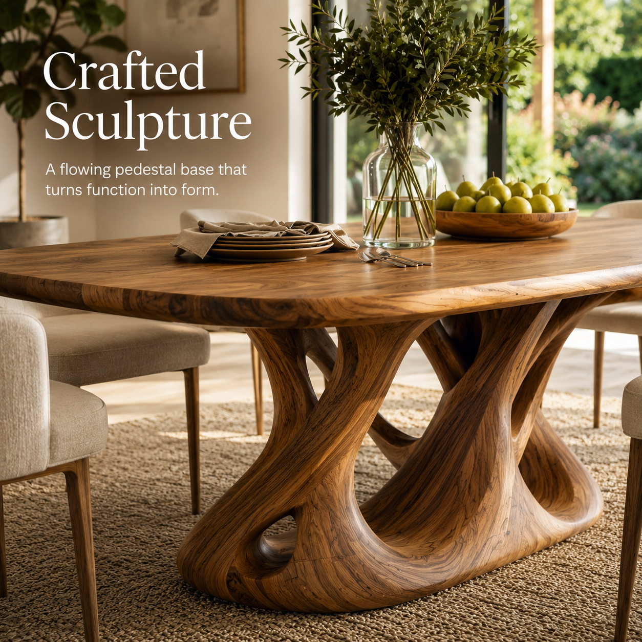 Juniper Solid Wood Dining Table - Design 031 - product image 06
