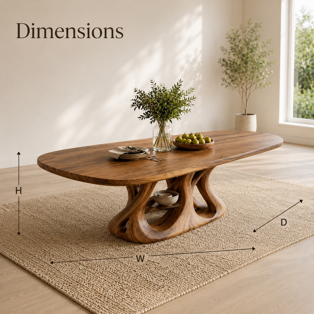 Juniper Solid Wood Dining Table - Design 031 - product image 08