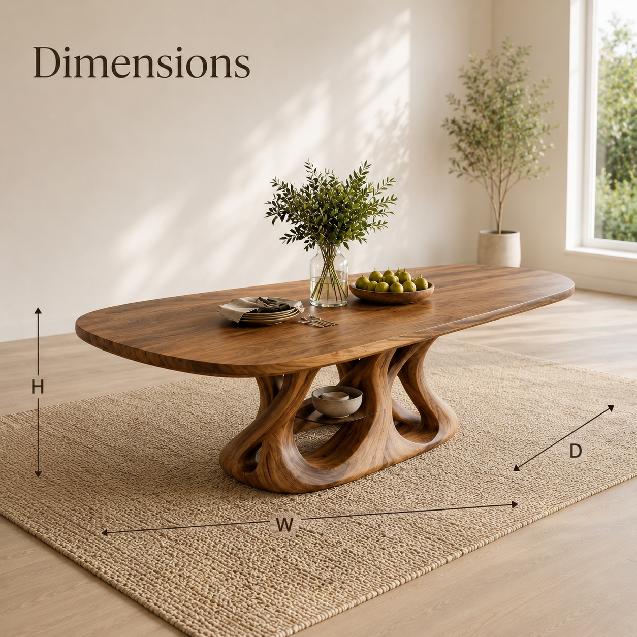 Juniper Solid Wood Dining Table - Design 031 - product image 08
