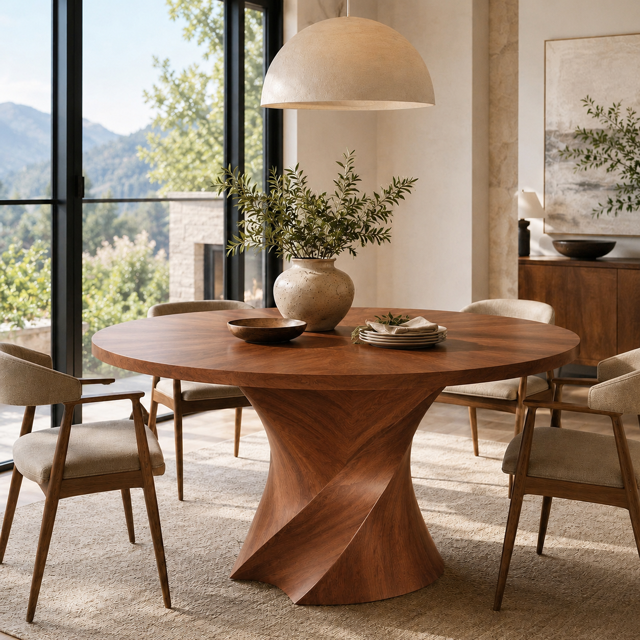 Monterey Round Dining Table - Design 032 - main view
