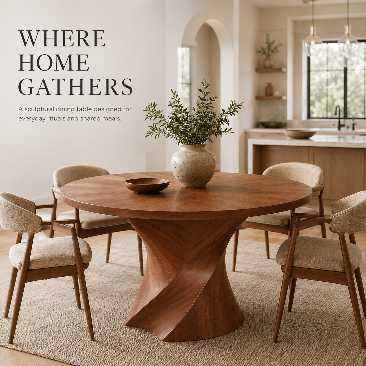 Monterey Round Dining Table - Design 032 - product image 02