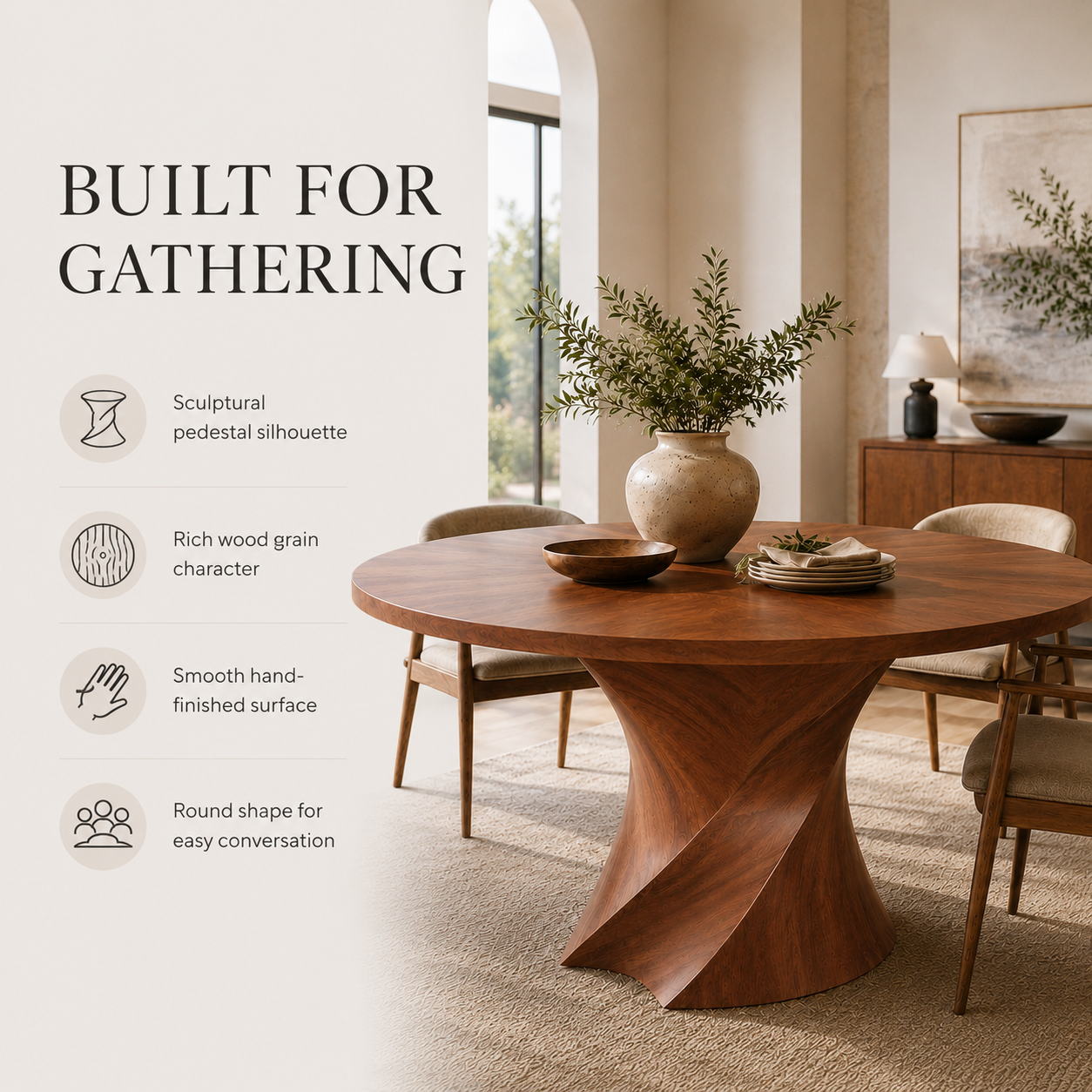 Monterey Round Dining Table - Design 032 - product image 07
