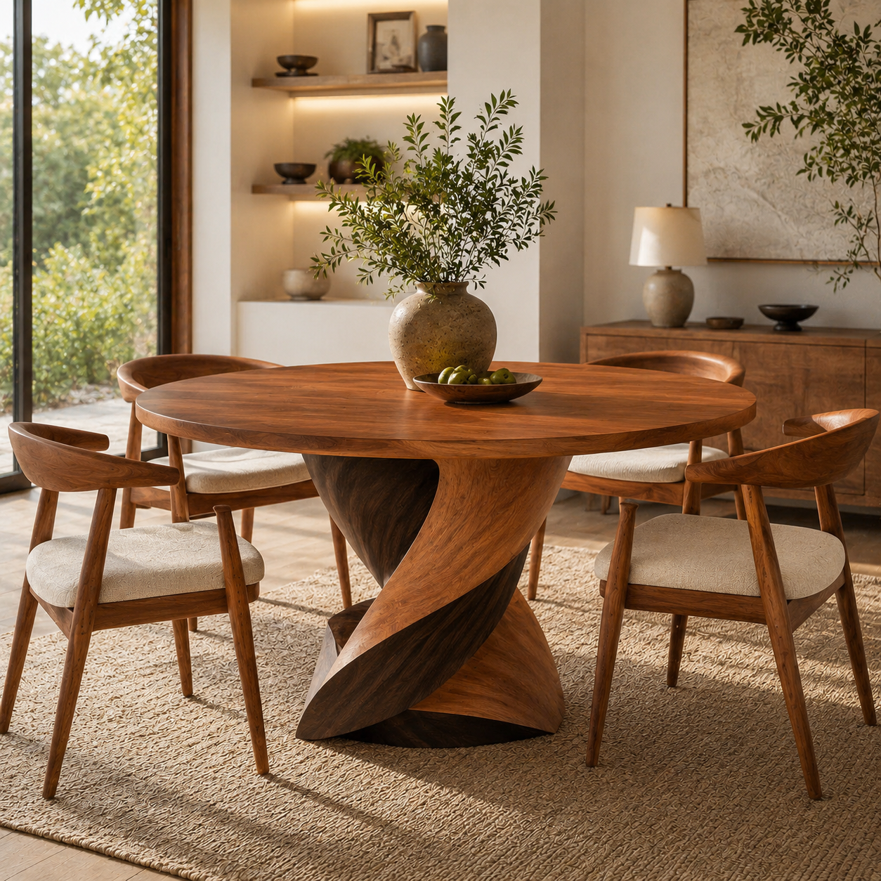 Canyon Rounded Dining Table - Design 033 - main view