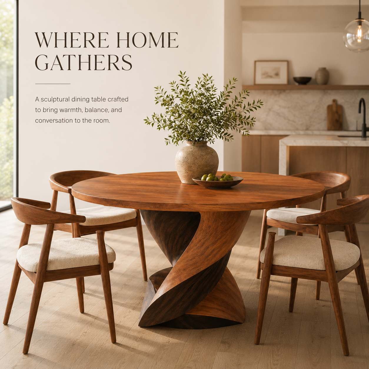 Canyon Rounded Dining Table - Design 033 - product image 04