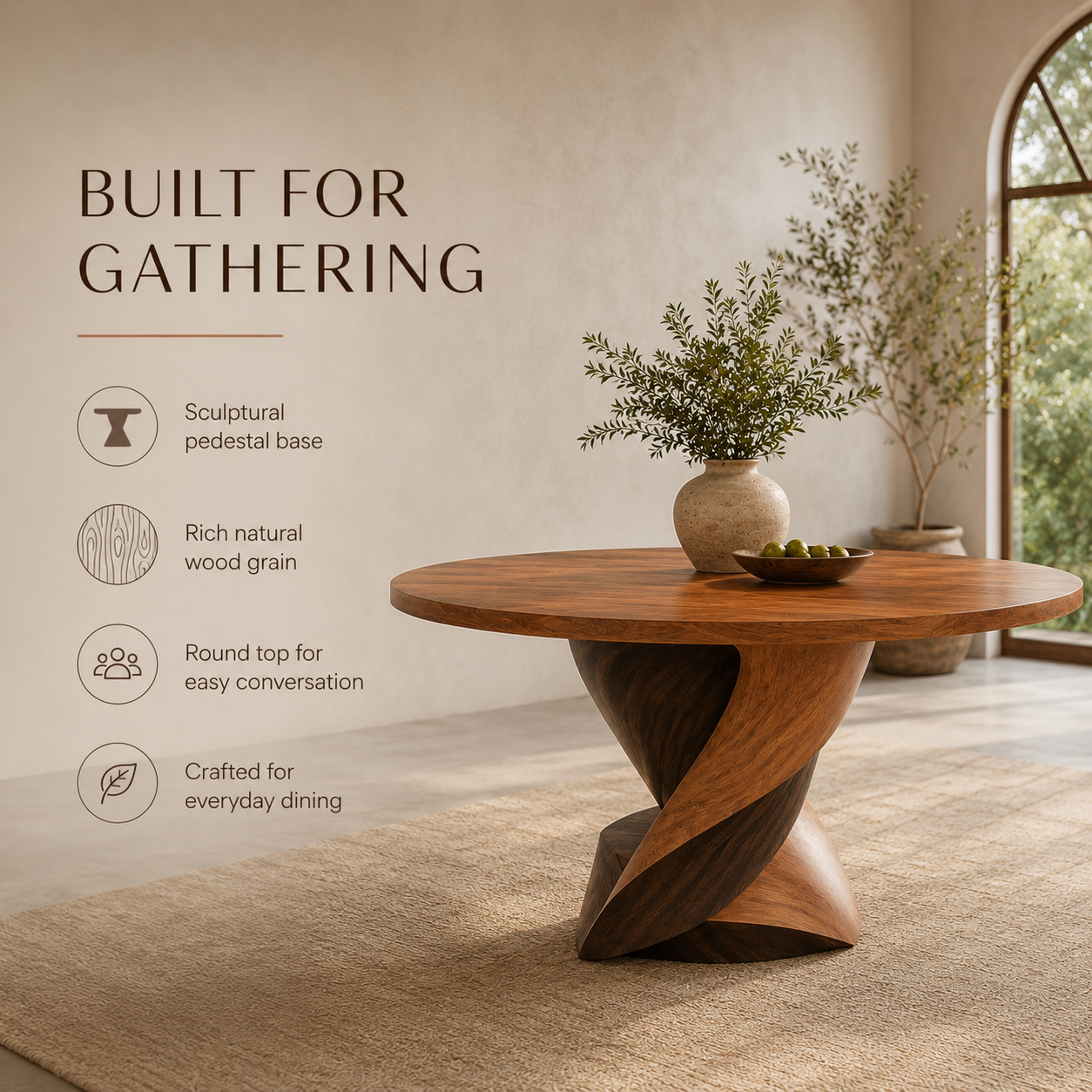 Canyon Rounded Dining Table - Design 033 - product image 09